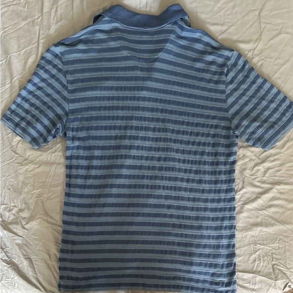 Men’s Tommy Bahama Polo Short Sleeve Shirt Size XL Blue Stripes EUC - Picture 3 of 6